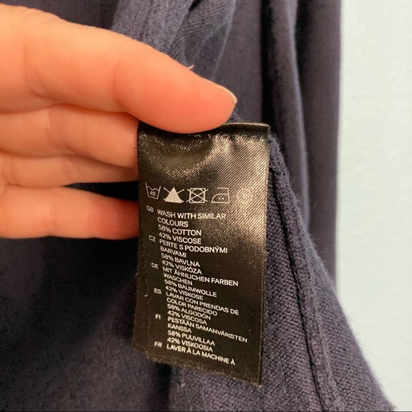 H&M Basics Cardigan - Navy Blue - Size Small - Picture 3 of 7